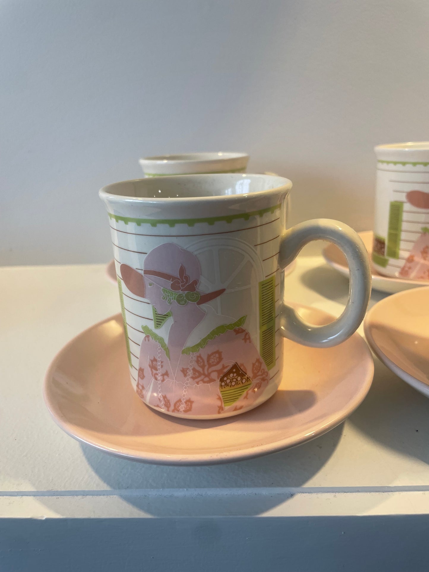Crown Lynn Mocha Coffee Cup Set