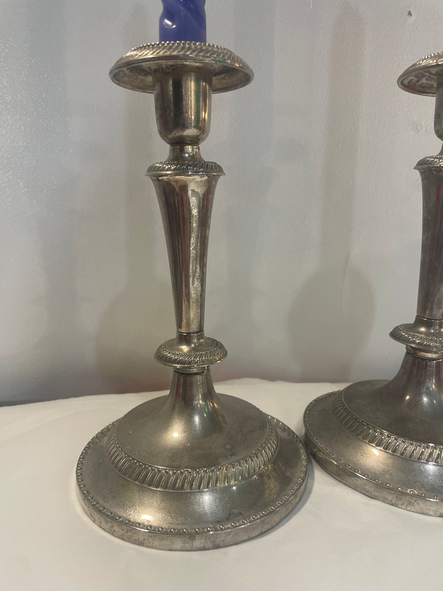 Sterling Silver Plated Candle Holder