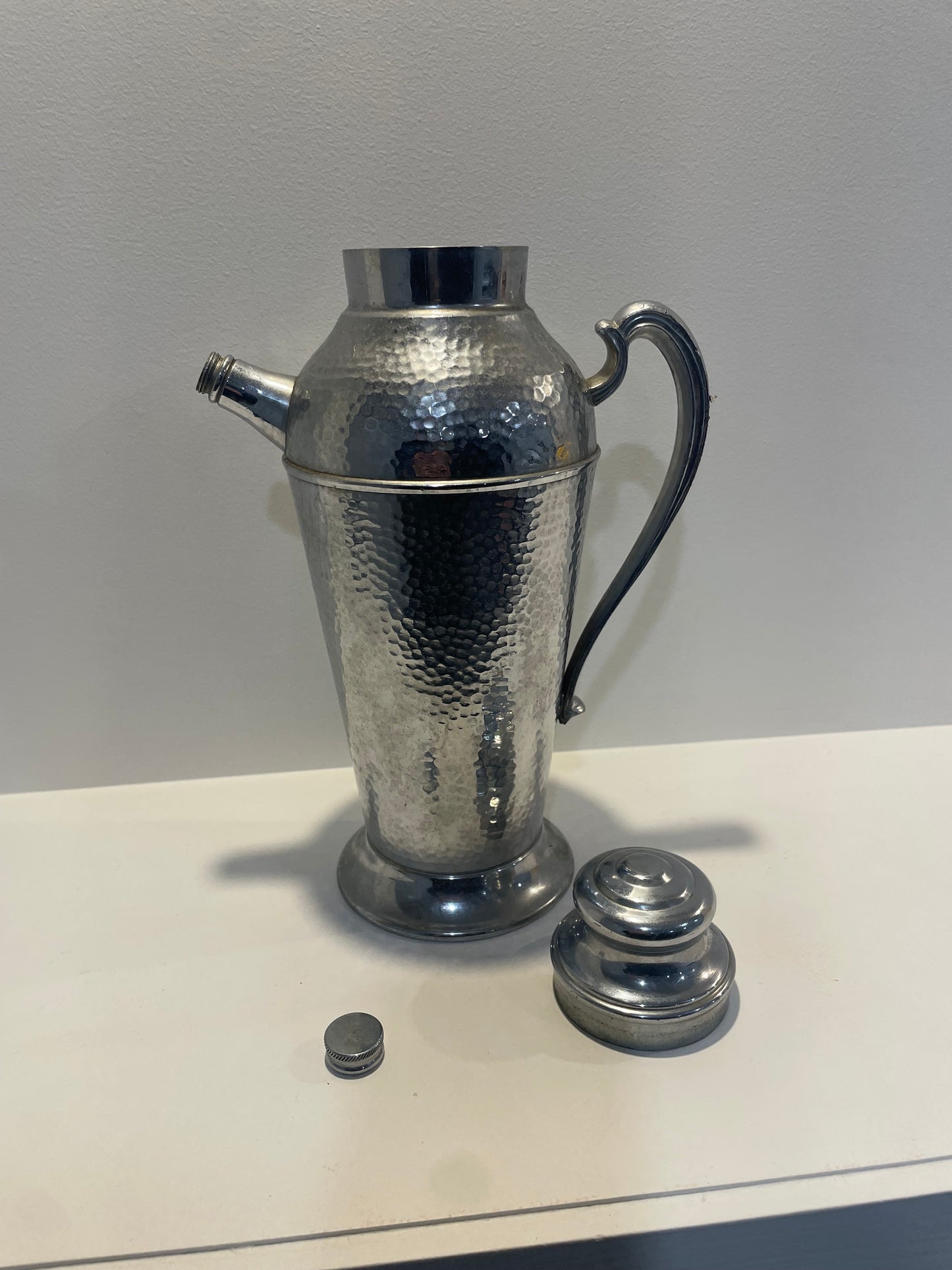 Stainless steel Art Deco Cocktail Shaker