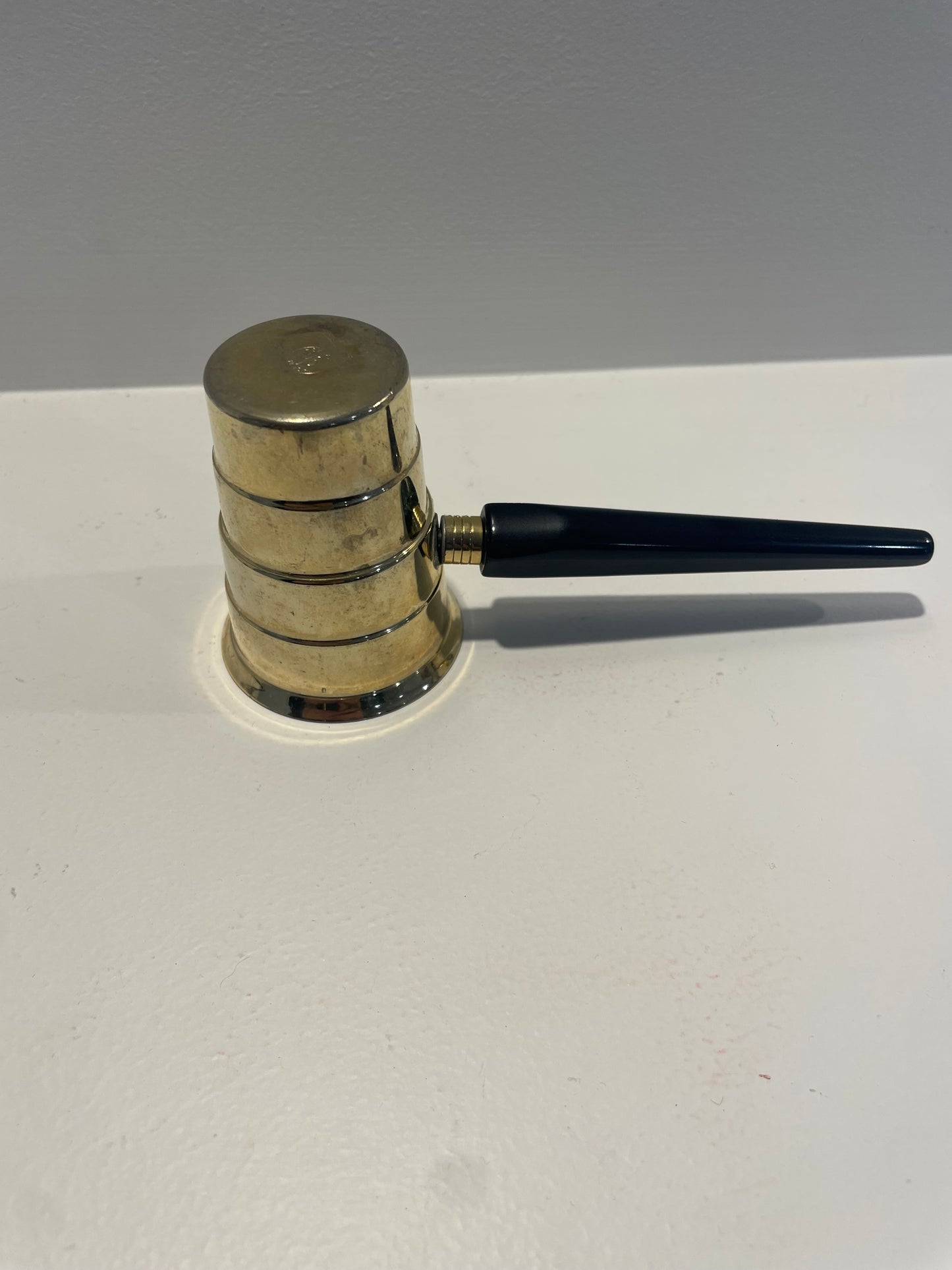 Gold Metal and Bakelite handled Jigger
