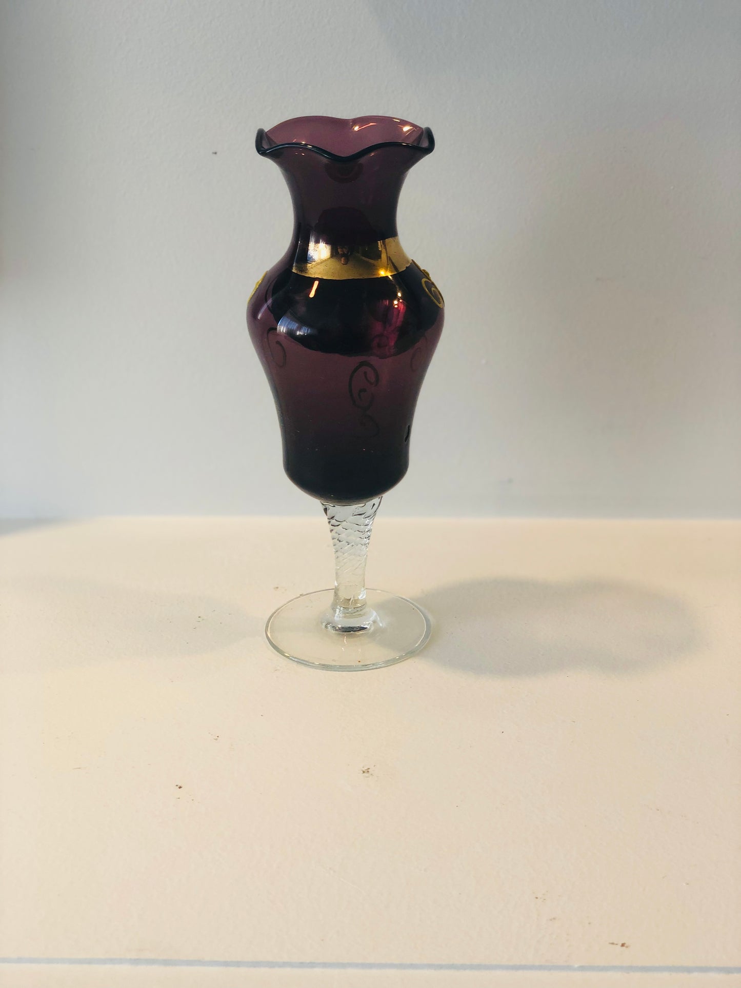 Purple Venetian Glass Vase