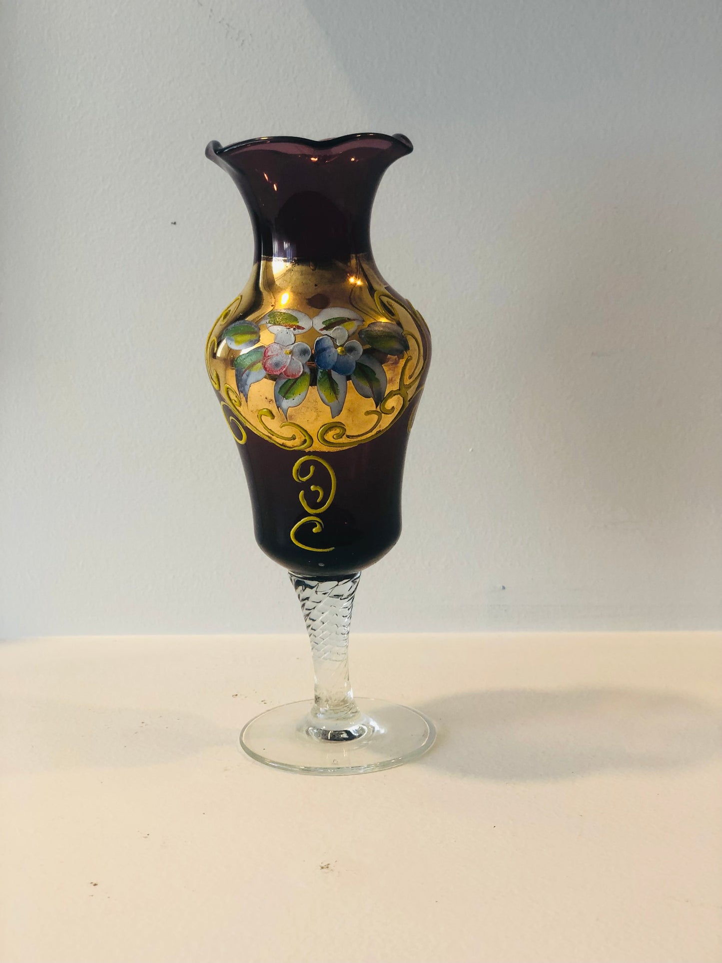 Purple Venetian Glass Vase