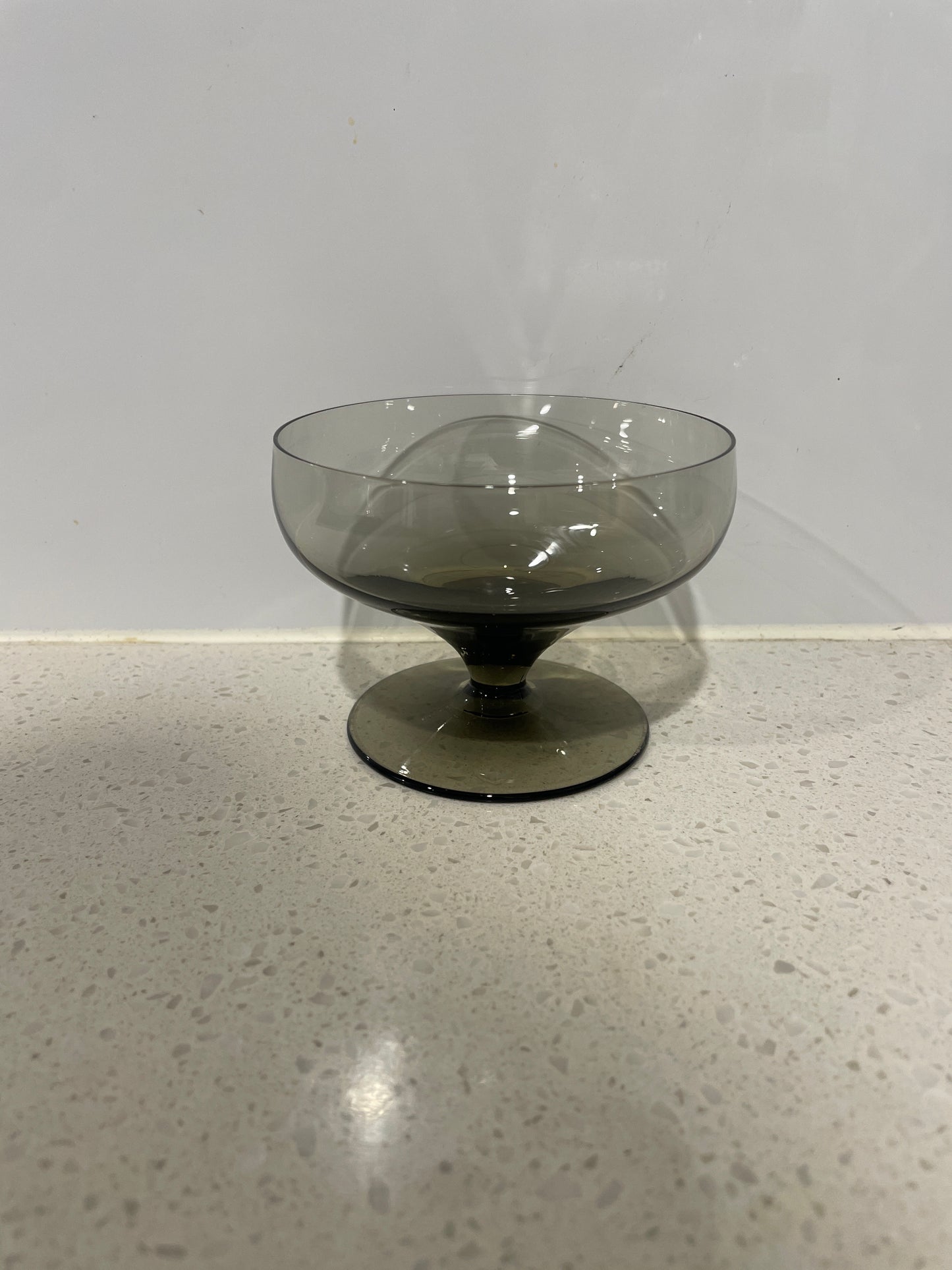 6 Smoked Black Champagne coupes
