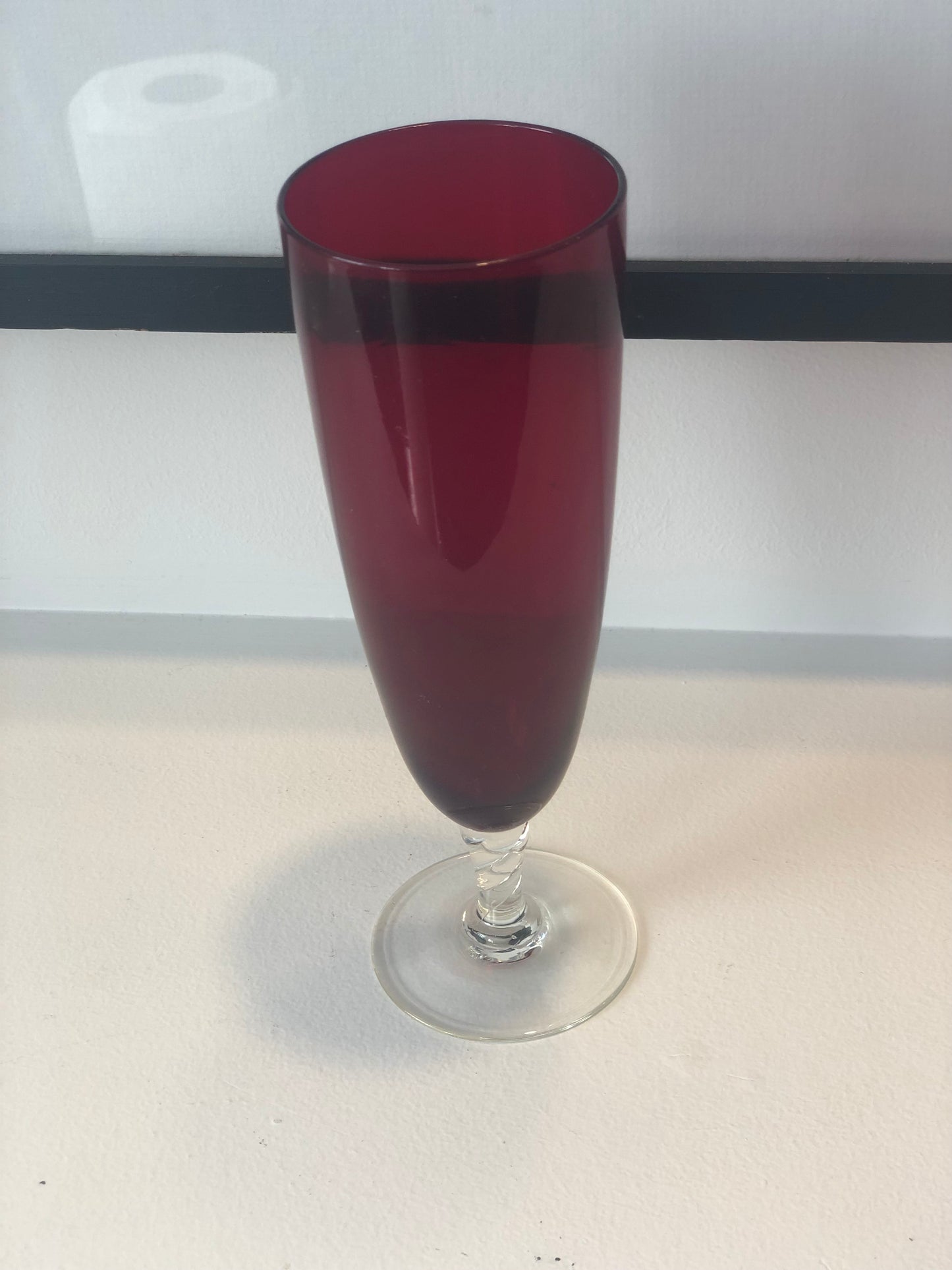 Deep Red Art Vase