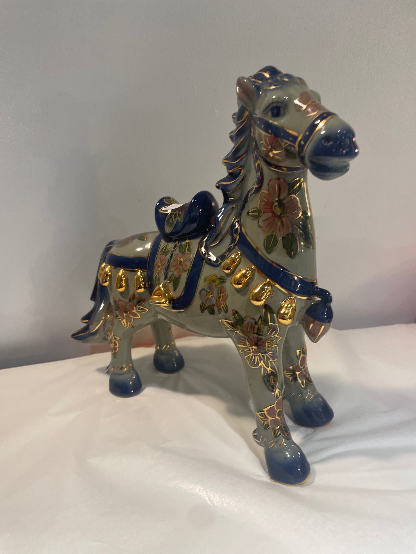 Chinese Vlousonne Porcelain Horse