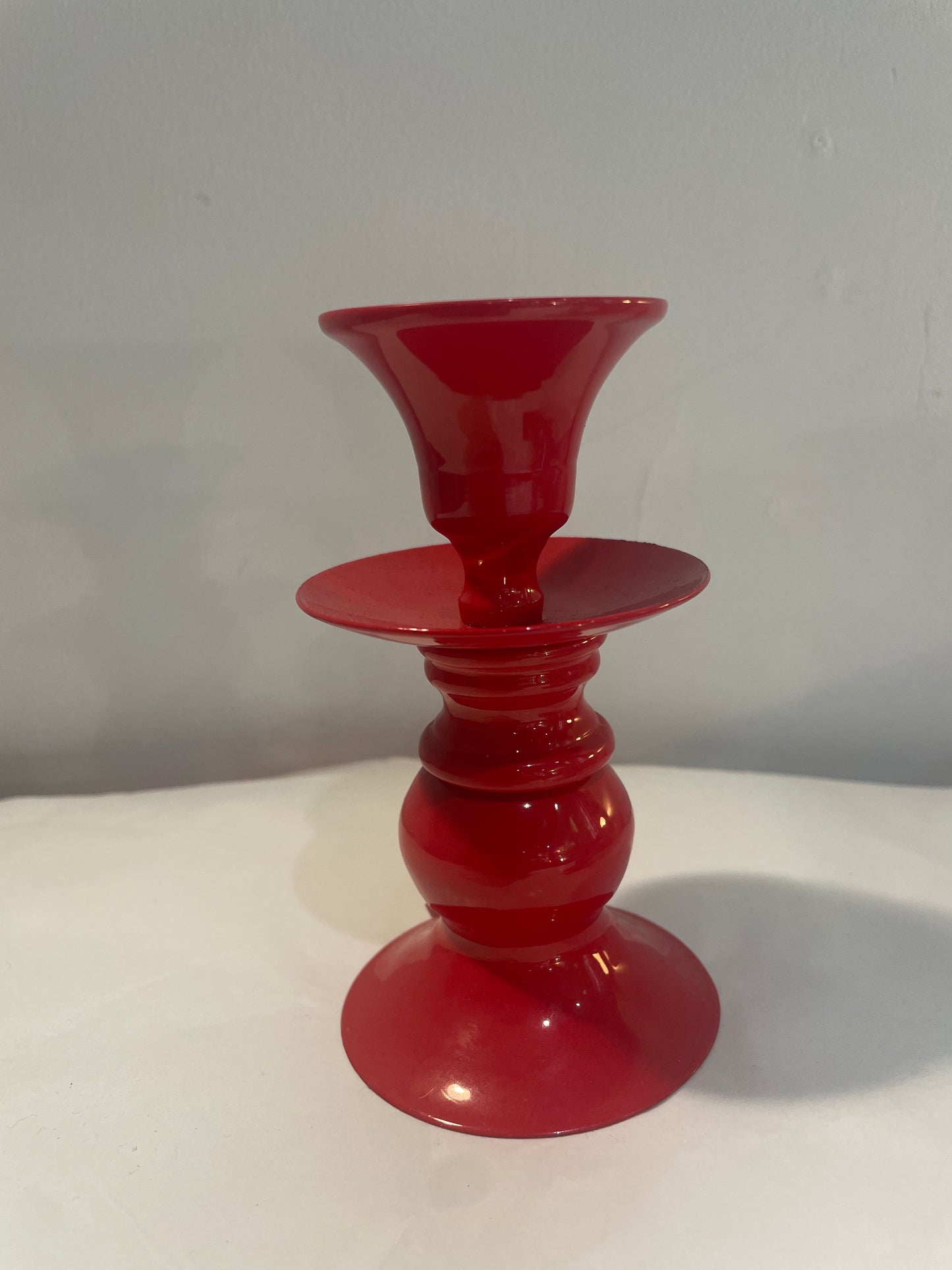 Dyed Glass Candle Holder