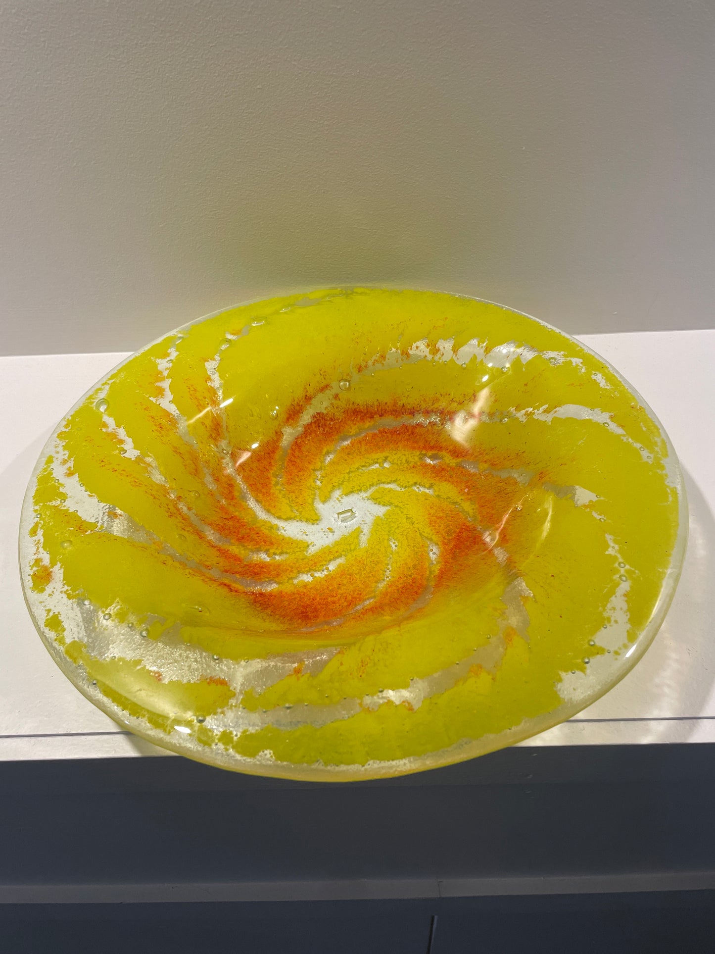 Yellow NZ Art Glass Bowl