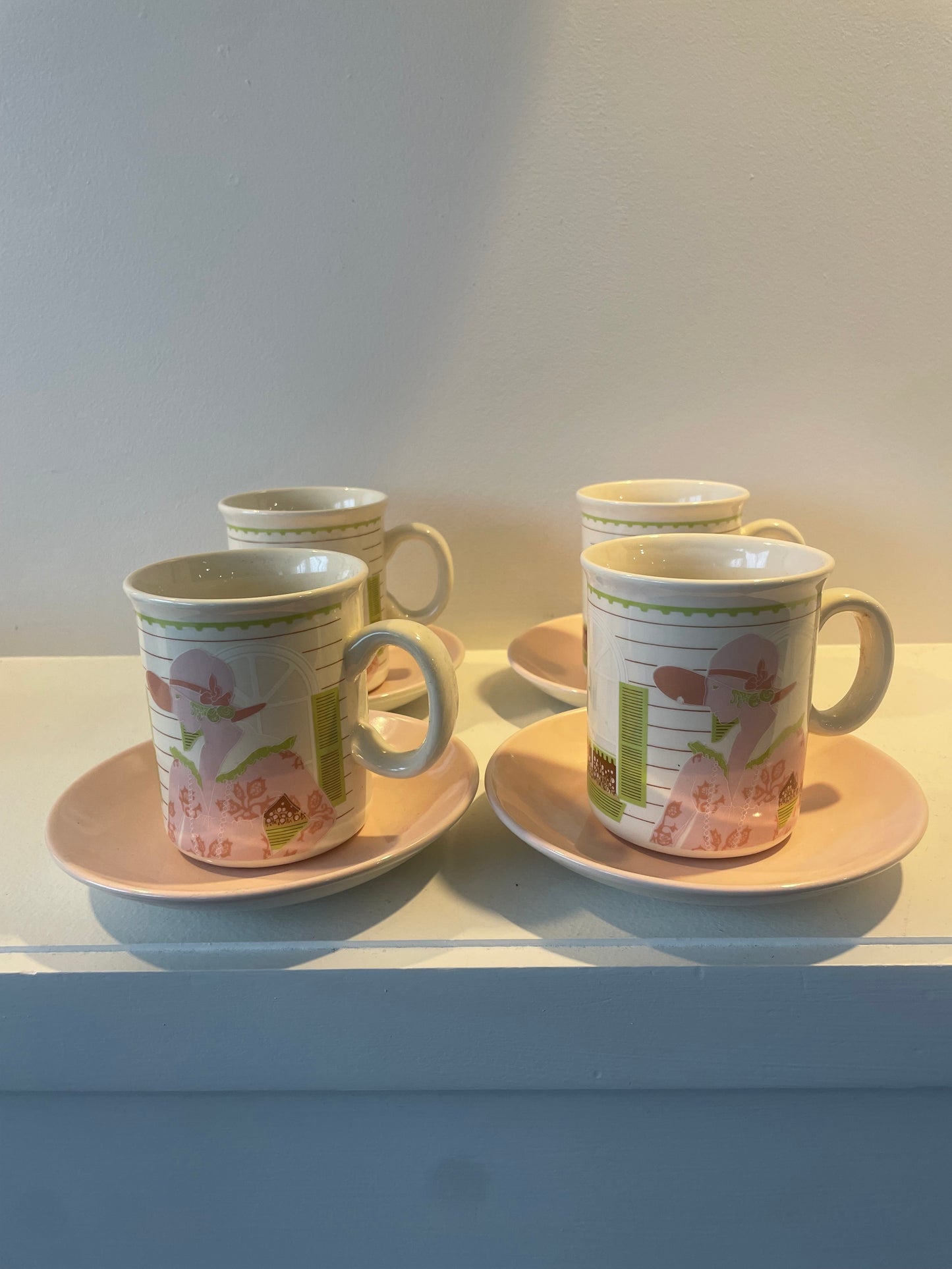 Crown Lynn Mocha Coffee Cup Set