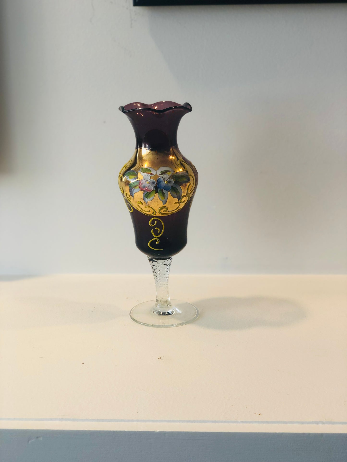 Purple Venetian Glass Vase
