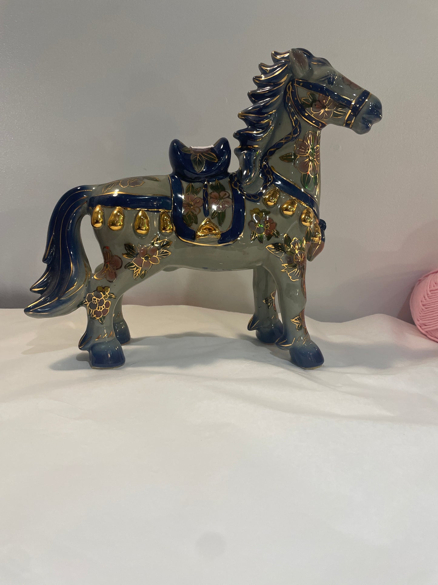 Chinese Vlousonne Porcelain Horse