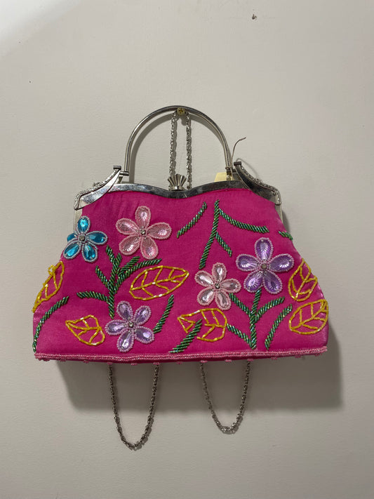 Pink Sparkly Vintage Bag