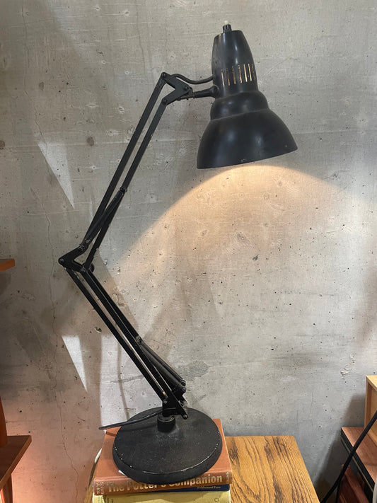 Vintage Anglepoise Style black Metal light