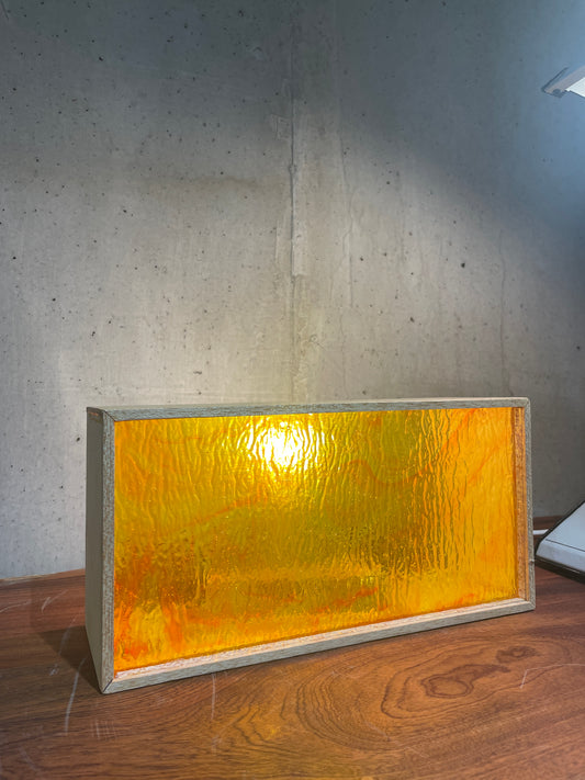 Art Glass Box Lamp