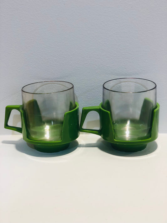 2 Green Mugs