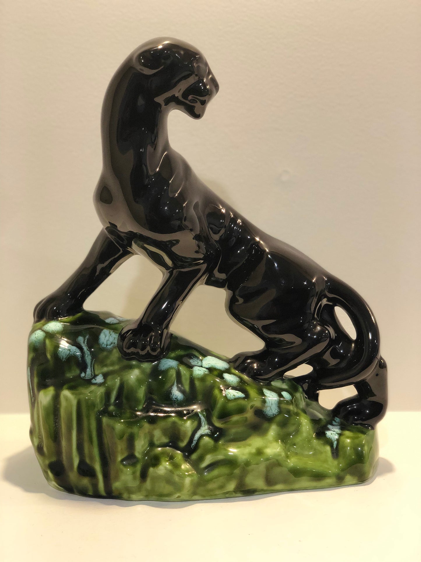 Vintage Panther on a rock