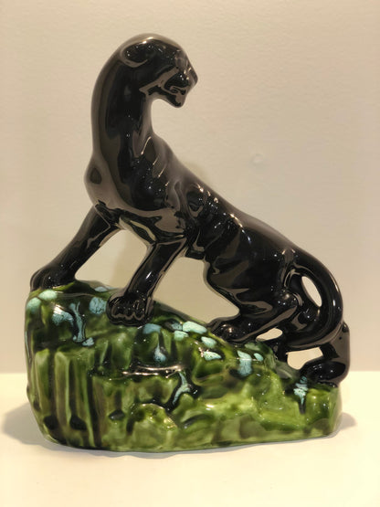 Vintage Panther on a rock
