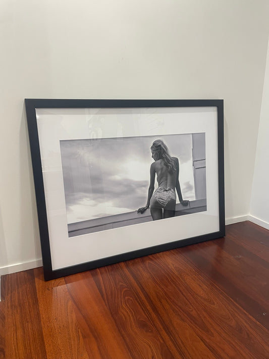 Smoking Girl Framed Print