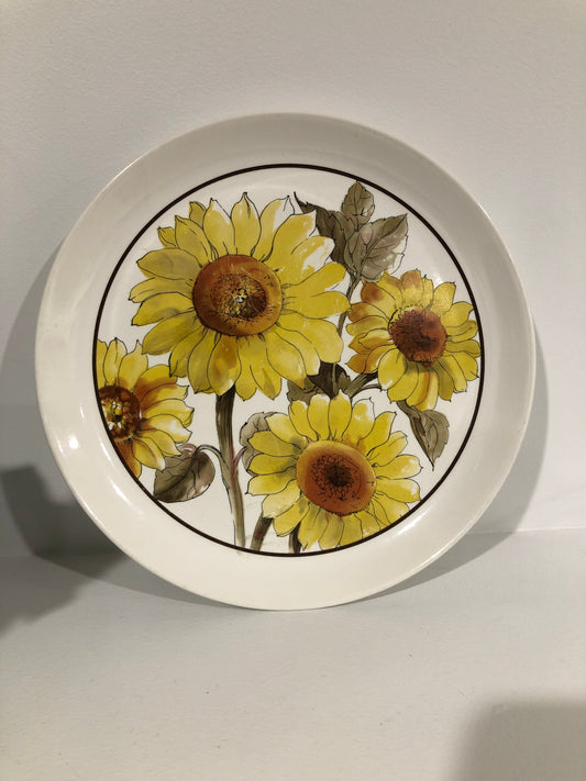 Crown Lynn Sunflower Charger plates