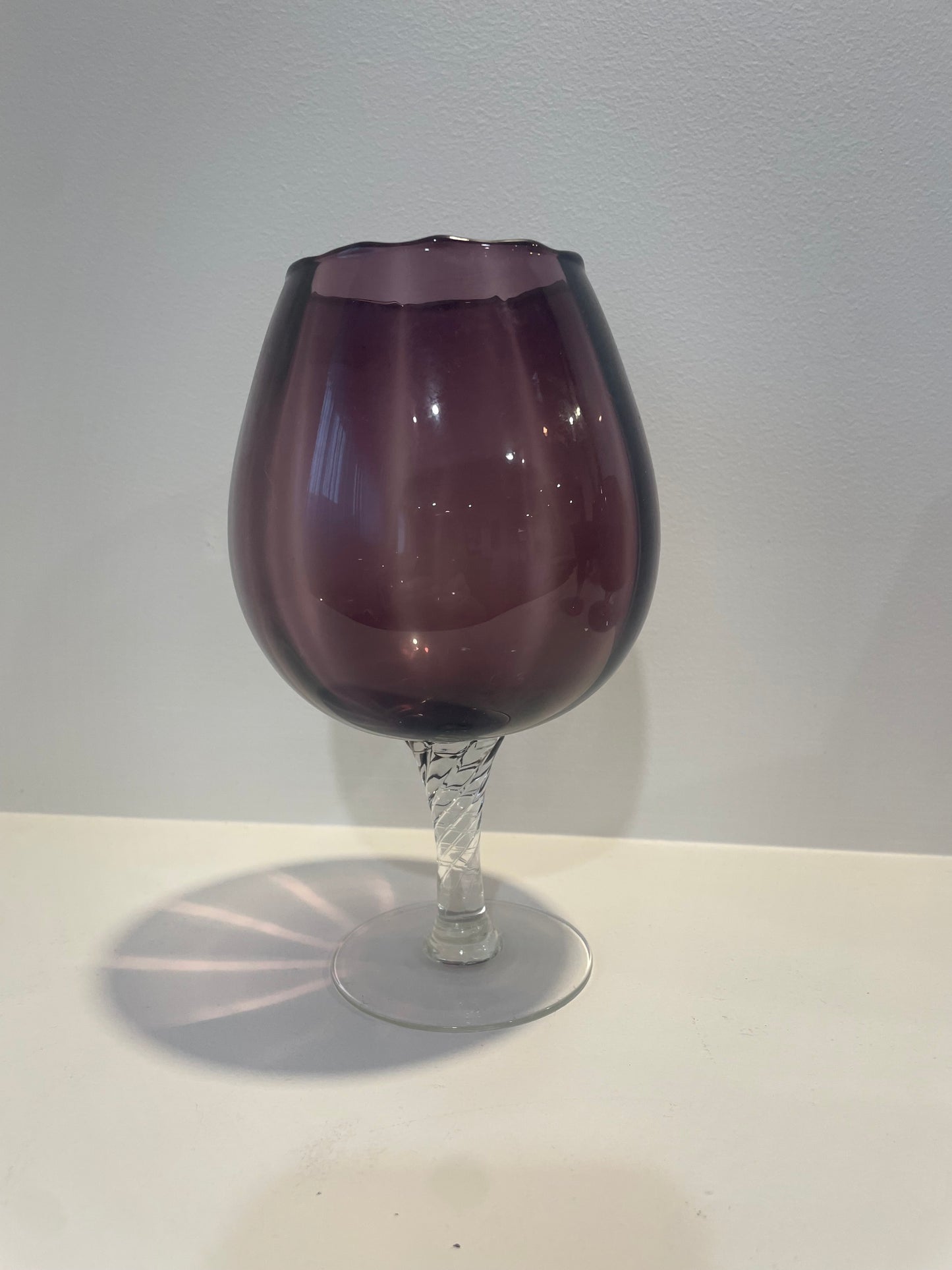 Purple Glass Balloon Vase