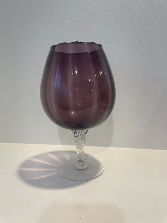 Purple Glass Balloon Vase