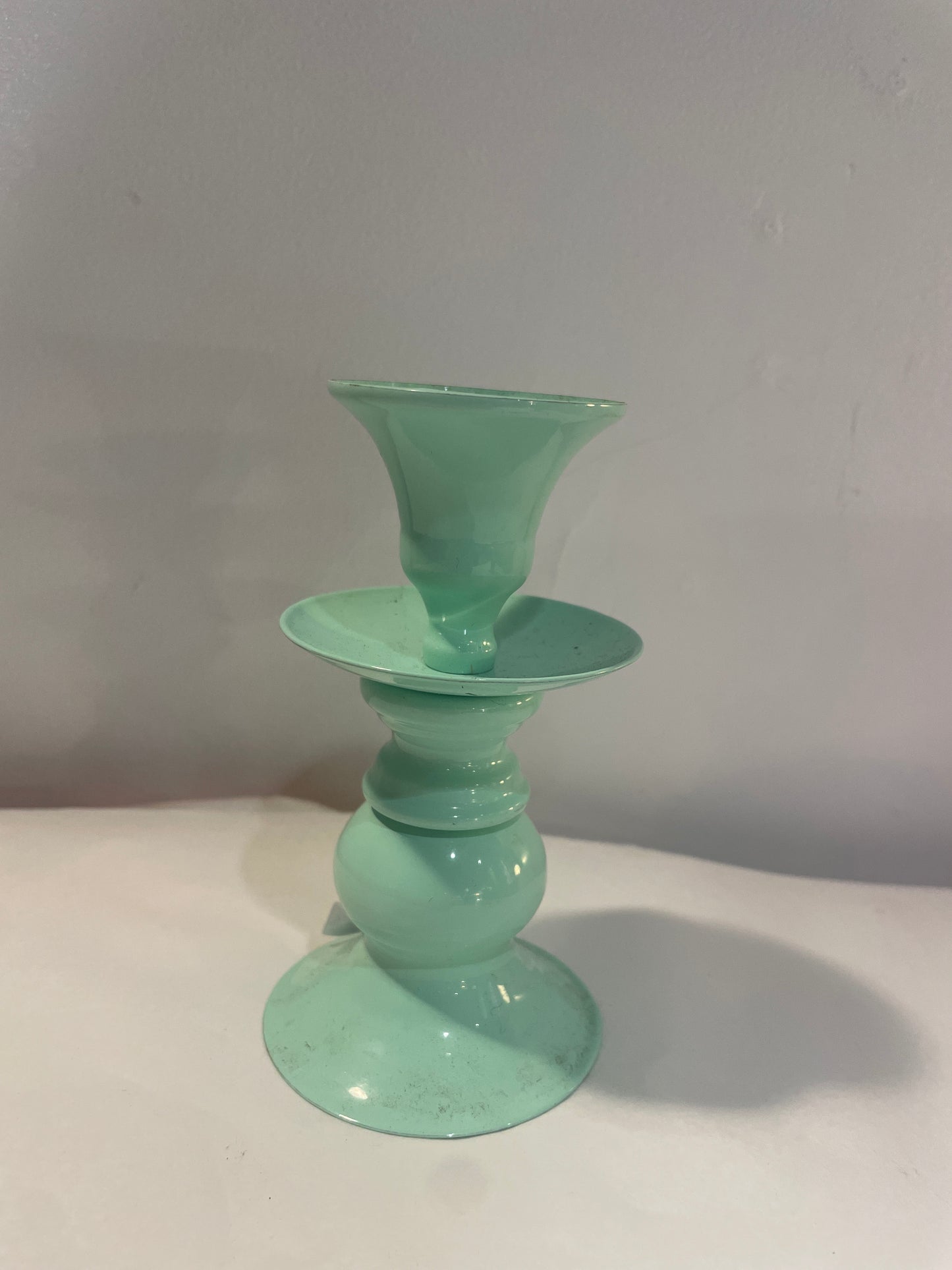 Dyed Glass Candle Holder
