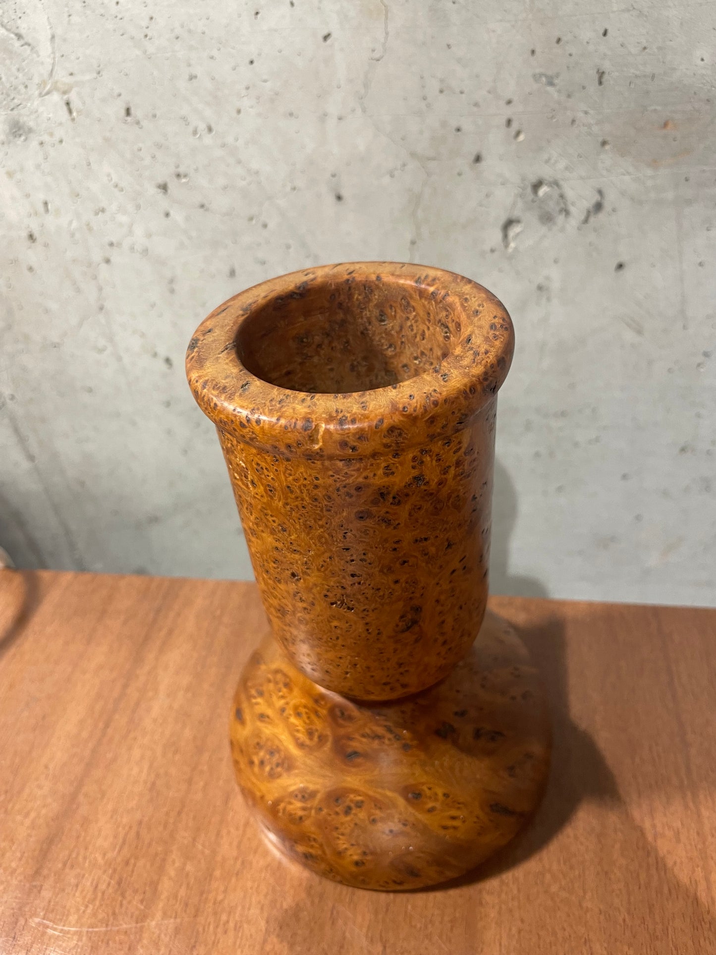 Sovereign Woodware Burl Wood Vase