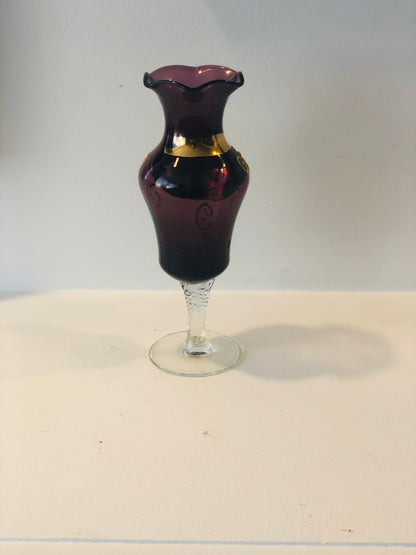 Purple Venetian Glass Vase