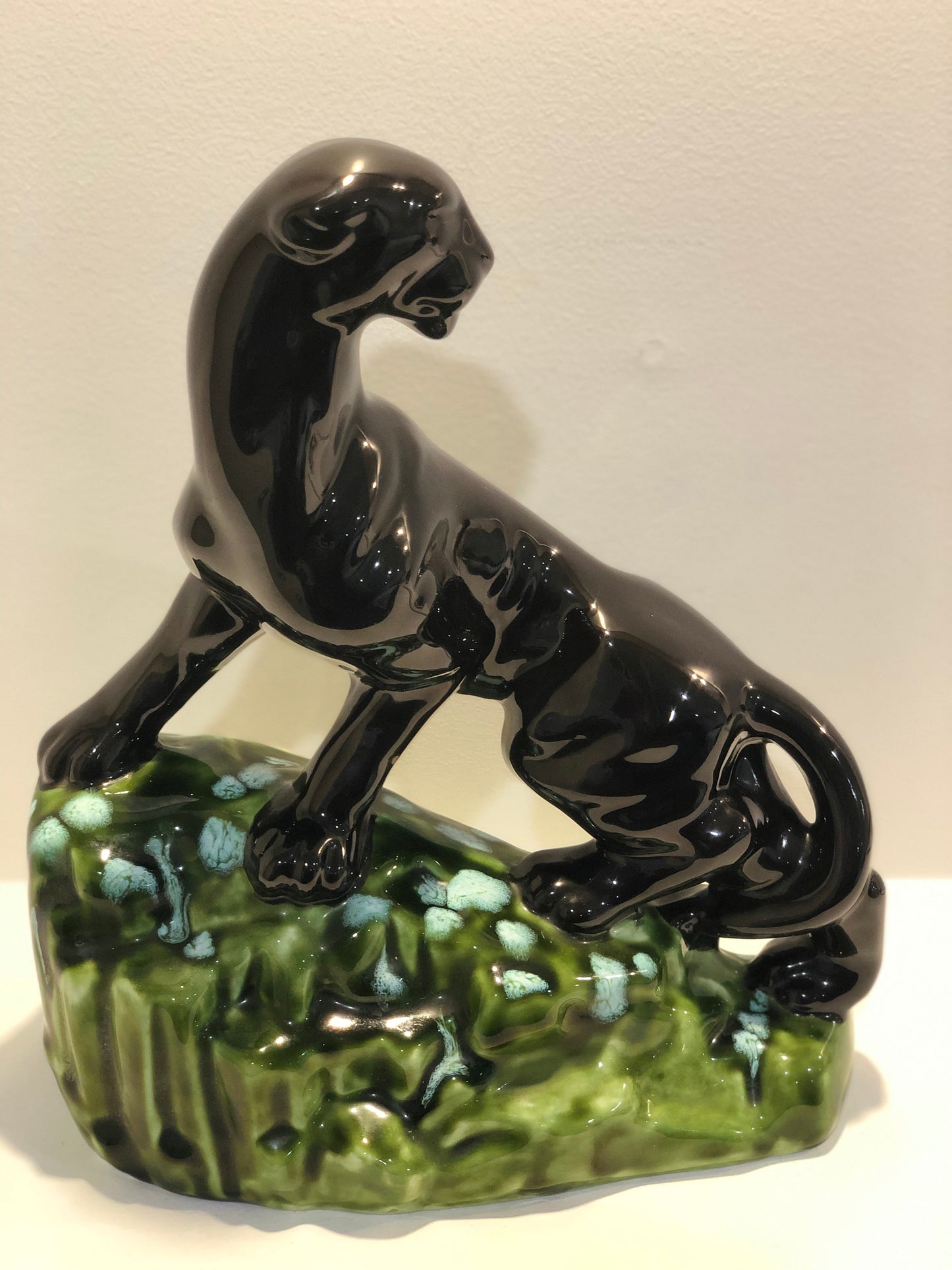 Vintage Panther on a rock