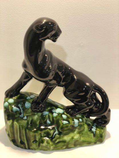 Vintage Panther on a rock