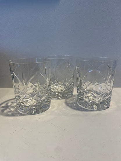 Two Crystal Whiskey Glasses