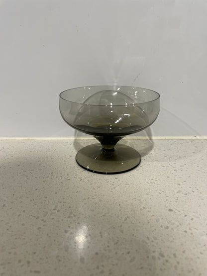 6 Smoked Black Champagne coupes