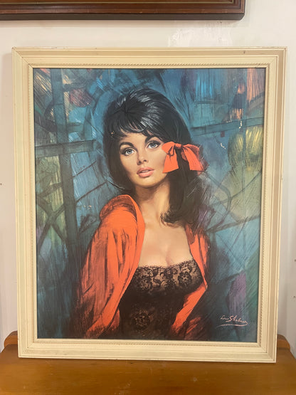 Lou Shabner 1970s print of "Melanie"