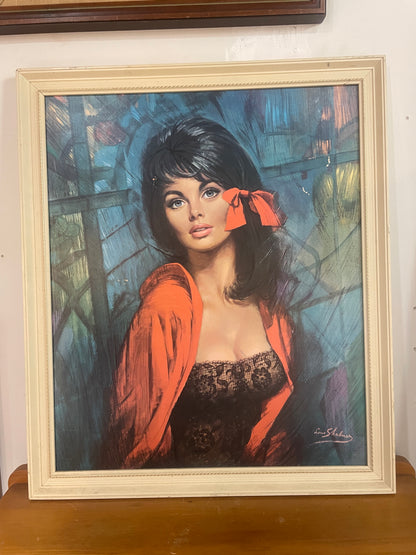 Lou Shabner 1970s print of "Melanie"