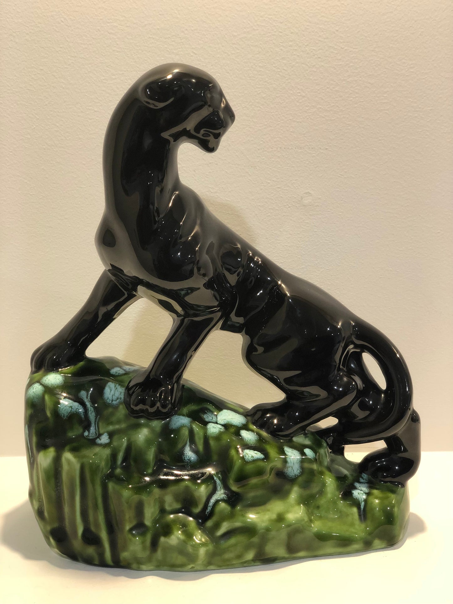 Vintage Panther on a rock