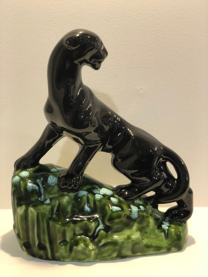 Vintage Panther on a rock