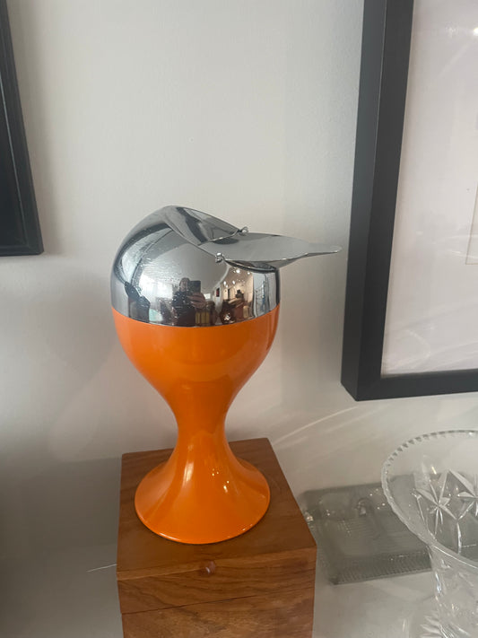 1970’s Orange And Chrime Ashtray