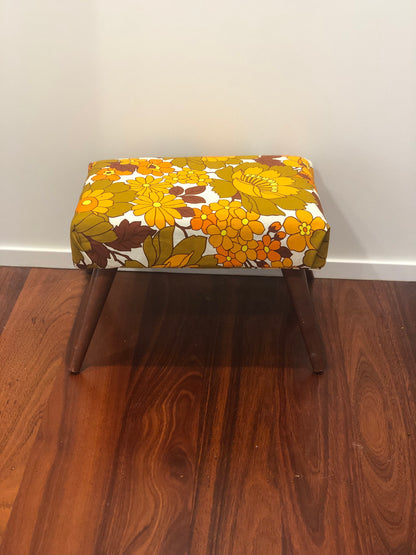 Recovered Mid Century Stool