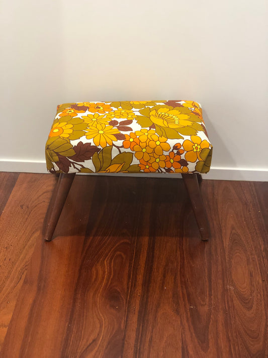 Recovered Mid Century Stool