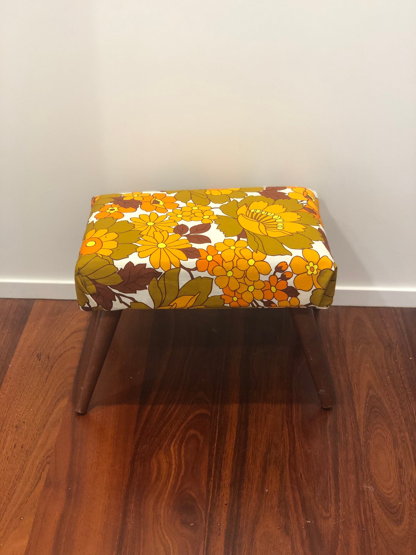 Recovered Mid Century Stool