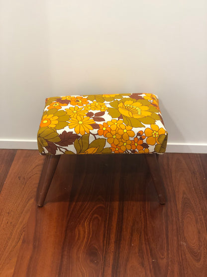 Recovered Mid Century Stool