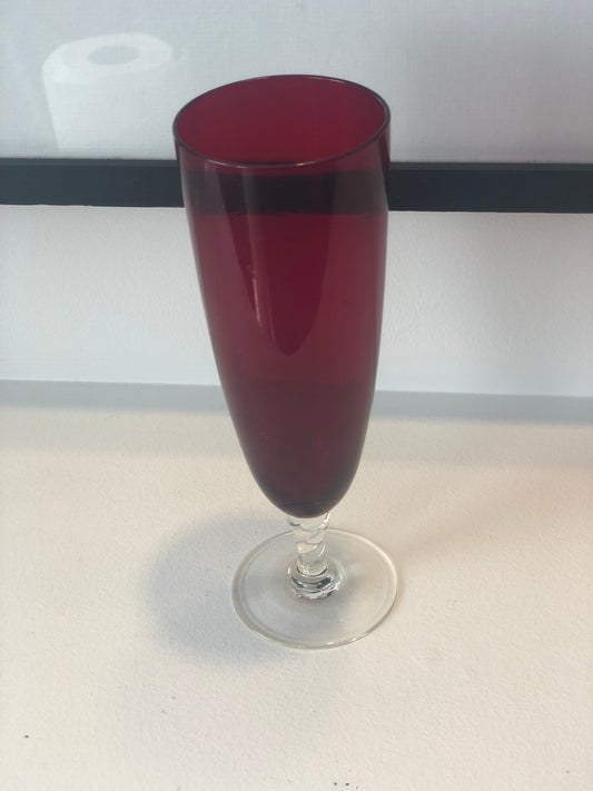 Deep Red Art Vase