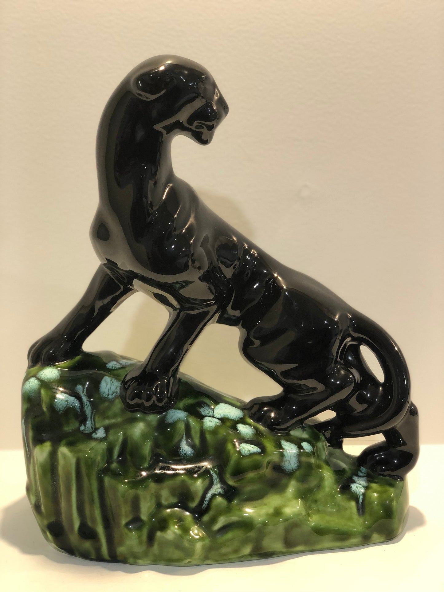 Vintage Panther on a rock