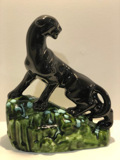 Vintage Panther on a rock