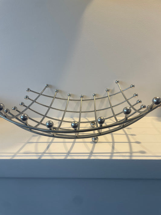 Vintage Metal Fruit Bowl