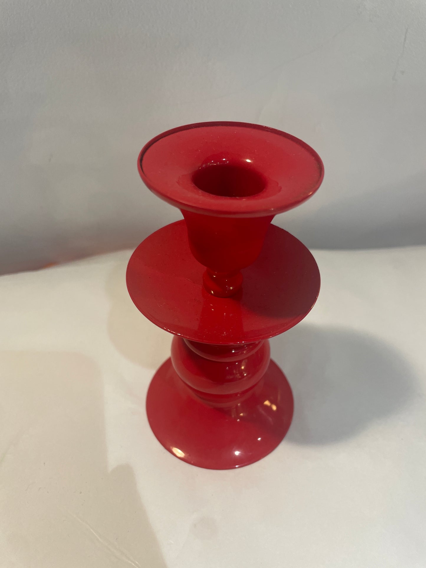 Dyed Glass Candle Holder