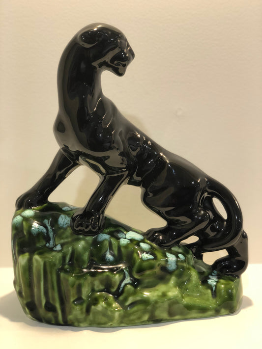 Vintage Panther on a rock
