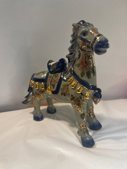 Chinese Vlousonne Porcelain Horse