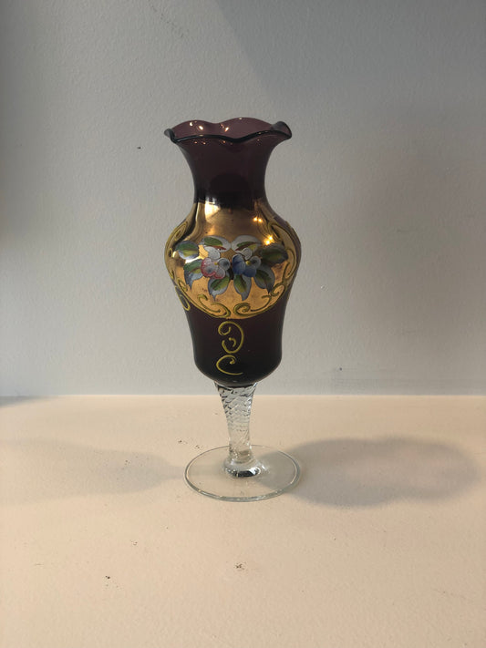 Purple Venetian Glass Vase