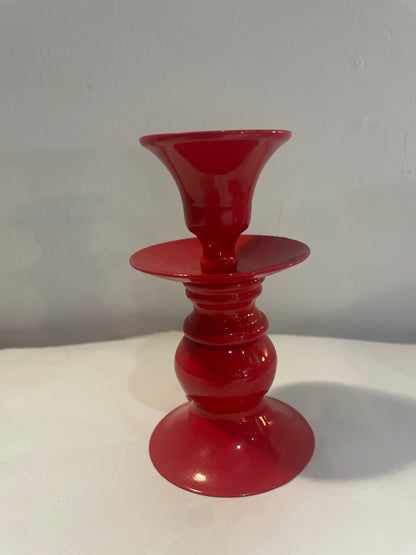 Dyed Glass Candle Holder