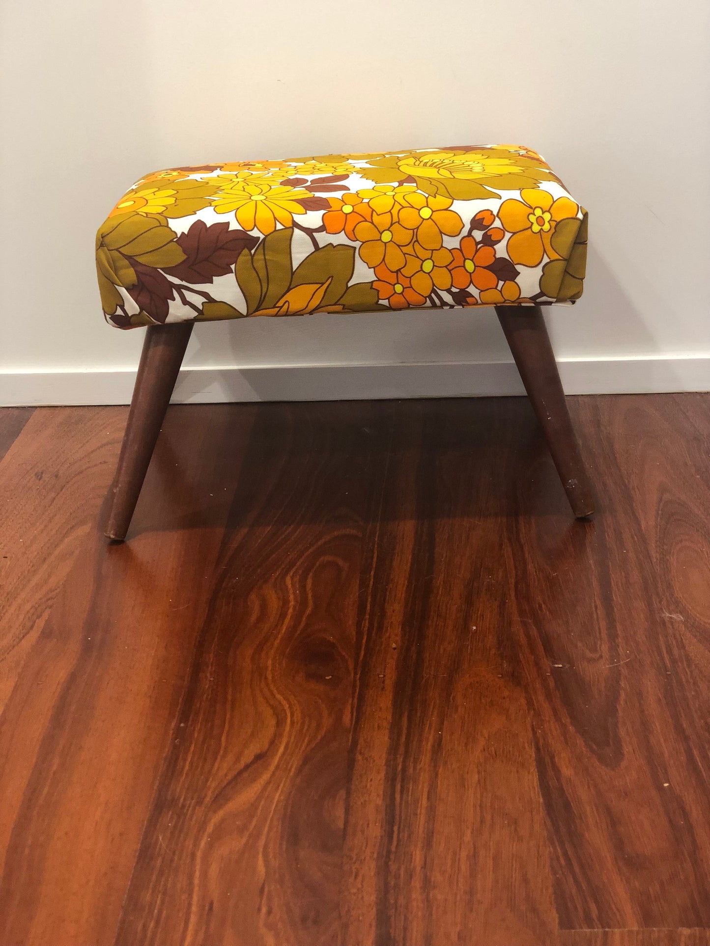 Recovered Mid Century Stool